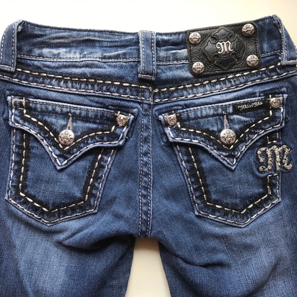 Miss Me Skinny Jeans Size 23 JE5439S6R/DK 29